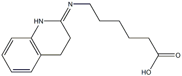 6-(3,4-dihydro-2(1H)-quinolinylideneamino)hexanoic acid Structure