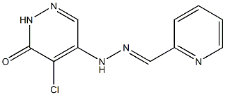 2-pyridinecarbaldehyde (5-chloro-6-oxo-1,6-dihydro-4-pyridazinyl)hydrazone 结构式