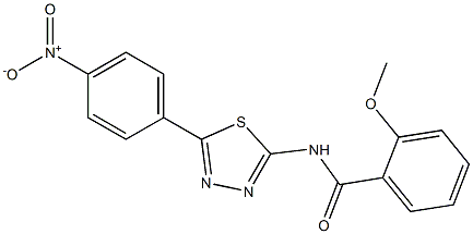 N-(5-{4-nitrophenyl}-1,3,4-thiadiazol-2-yl)-2-methoxybenzamide|