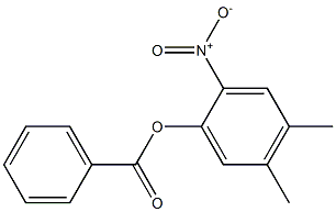 2-nitro-4,5-dimethylphenyl benzoate 化学構造式