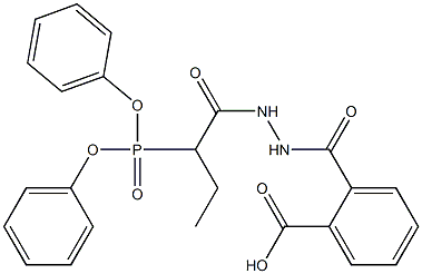 2-({2-[2-(diphenylphosphoryl)butanoyl]hydrazino}carbonyl)benzoic acid,,结构式