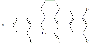 8-(2,4-dichlorobenzylidene)-4-(2,4-dichlorophenyl)-4,4a,5,6,7,8-hexahydro-2(3H)-quinazolinethione