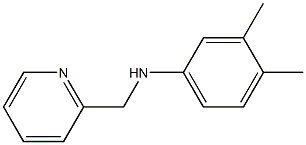 N-(3,4-dimethylphenyl)-N-(2-pyridinylmethyl)amine Structure