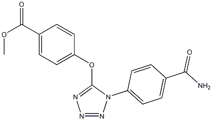 methyl 4-({1-[4-(aminocarbonyl)phenyl]-1H-tetraazol-5-yl}oxy)benzoate