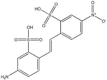2-[2-(4-amino-2-sulfophenyl)vinyl]-5-nitrobenzenesulfonic acid,,结构式
