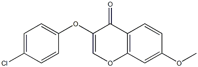 3-[(4-chlorophenyl)oxy]-7-(methyloxy)-4H-chromen-4-one