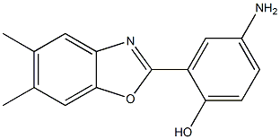 4-amino-2-(5,6-dimethyl-1,3-benzoxazol-2-yl)phenol Structure