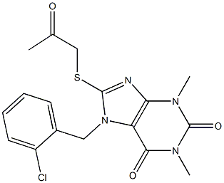 7-(2-chlorobenzyl)-1,3-dimethyl-8-[(2-oxopropyl)thio]-3,7-dihydro-1H-purine-2,6-dione