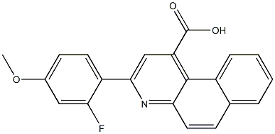 3-(2-fluoro-4-methoxyphenyl)benzo[f]quinoline-1-carboxylic acid Structure