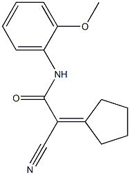 2-cyano-2-cyclopentylidene-N-(2-methoxyphenyl)acetamide