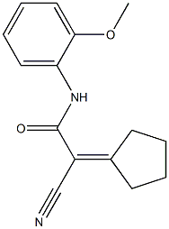 2-cyano-2-cyclopentylidene-N-(2-methoxyphenyl)acetamide|