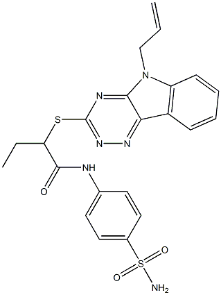  2-[(5-allyl-5H-[1,2,4]triazino[5,6-b]indol-3-yl)sulfanyl]-N-[4-(aminosulfonyl)phenyl]butanamide