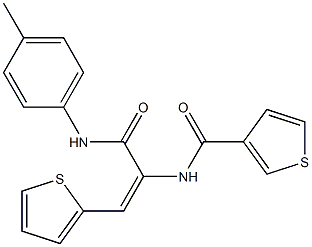 N-[2-(2-thienyl)-1-(4-toluidinocarbonyl)vinyl]-3-thiophenecarboxamide