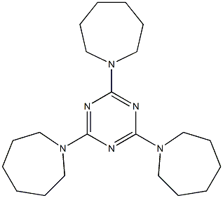 1-[4,6-di(1-azepanyl)-1,3,5-triazin-2-yl]azepane Structure