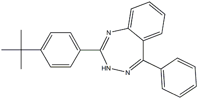2-(4-tert-butylphenyl)-5-phenyl-3H-1,3,4-benzotriazepine 化学構造式