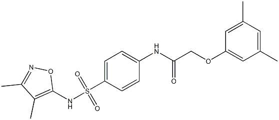  N-(4-{[(3,4-dimethylisoxazol-5-yl)amino]sulfonyl}phenyl)-2-(3,5-dimethylphenoxy)acetamide