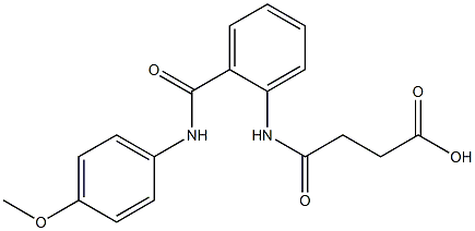 4-{2-[(4-methoxyanilino)carbonyl]anilino}-4-oxobutanoic acid