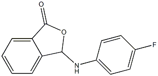 3-(4-fluoroanilino)-2-benzofuran-1(3H)-one,,结构式