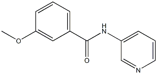 3-methoxy-N-(3-pyridinyl)benzamide,,结构式