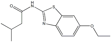 N-(6-ethoxy-1,3-benzothiazol-2-yl)-3-methylbutanamide Structure