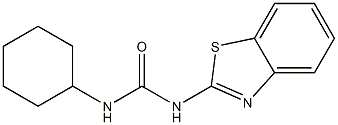 N-(1,3-benzothiazol-2-yl)-N'-cyclohexylurea,,结构式