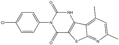  3-(4-chlorophenyl)-7,9-dimethylpyrido[3',2':4,5]thieno[3,2-d]pyrimidine-2,4(1H,3H)-dione