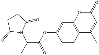 4-methyl-2-oxo-2H-chromen-7-yl 2-(2,5-dioxo-1-pyrrolidinyl)propanoate Structure