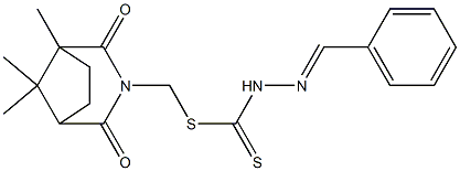 (1,8,8-trimethyl-2,4-dioxo-3-azabicyclo[3.2.1]oct-3-yl)methyl 2-benzylidenehydrazinecarbodithioate|