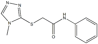 2-[(4-methyl-4H-1,2,4-triazol-3-yl)sulfanyl]-N-phenylacetamide Structure