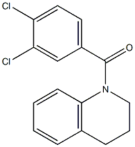 1-(3,4-dichlorobenzoyl)-1,2,3,4-tetrahydroquinoline 化学構造式