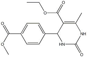 ethyl 4-[4-(methoxycarbonyl)phenyl]-6-methyl-2-oxo-1,2,3,4-tetrahydro-5-pyrimidinecarboxylate