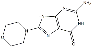 2-amino-8-(4-morpholinyl)-1,9-dihydro-6H-purin-6-one 结构式