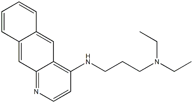 N-benzo[g]quinolin-4-yl-N-[3-(diethylamino)propyl]amine Structure