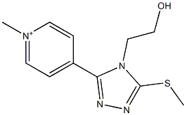 4-[4-(2-hydroxyethyl)-5-(methylsulfanyl)-4H-1,2,4-triazol-3-yl]-1-methylpyridinium