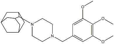 1-(2-adamantyl)-4-(3,4,5-trimethoxybenzyl)piperazine Structure