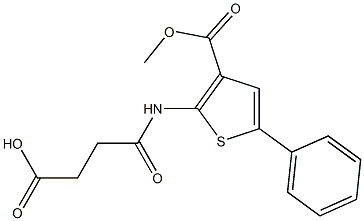 4-{[3-(methoxycarbonyl)-5-phenylthien-2-yl]amino}-4-oxobutanoic acid