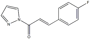1-[3-(4-fluorophenyl)acryloyl]-1H-pyrazole,,结构式