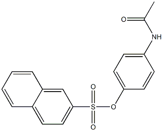 4-(acetylamino)phenyl naphthalene-2-sulfonate Structure