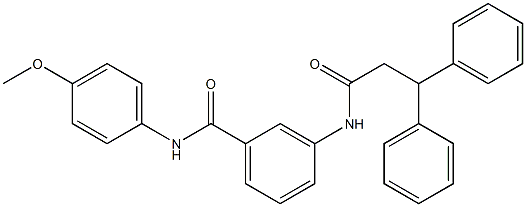 3-[(3,3-diphenylpropanoyl)amino]-N-(4-methoxyphenyl)benzamide