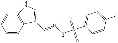 N'-(1H-indol-3-ylmethylene)-4-methylbenzenesulfonohydrazide Structure