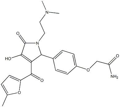 2-{4-[1-[2-(dimethylamino)ethyl]-4-hydroxy-3-(5-methyl-2-furoyl)-5-oxo-2,5-dihydro-1H-pyrrol-2-yl]phenoxy}acetamide