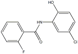 N-(5-chloro-2-hydroxyphenyl)-2-fluorobenzamide,,结构式