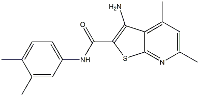  3-amino-N-(3,4-dimethylphenyl)-4,6-dimethylthieno[2,3-b]pyridine-2-carboxamide