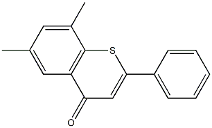 6,8-dimethyl-2-phenyl-4H-thiochromen-4-one Structure