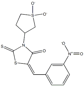 3-(1,1-dioxidotetrahydro-3-thienyl)-5-{3-nitrobenzylidene}-2-thioxo-1,3-thiazolidin-4-one