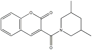 3-[(3,5-dimethyl-1-piperidinyl)carbonyl]-2H-chromen-2-one
