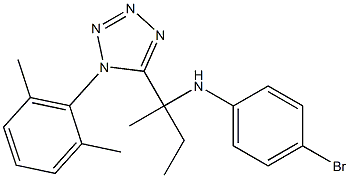 4-bromo-N-{1-[1-(2,6-dimethylphenyl)-1H-tetraazol-5-yl]-1-methylpropyl}aniline Structure