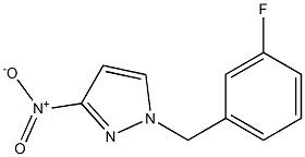 1-(3-fluorobenzyl)-3-nitro-1H-pyrazole 结构式