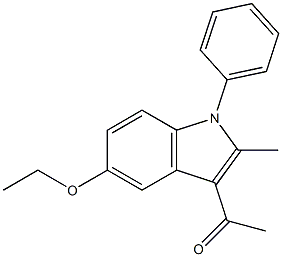 1-(5-ethoxy-2-methyl-1-phenyl-1H-indol-3-yl)ethanone Structure