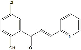 1-(5-chloro-2-hydroxyphenyl)-3-pyridin-2-ylprop-2-en-1-one,,结构式